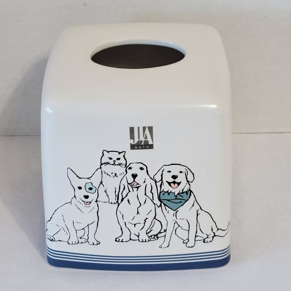 JLA Pet Friends - Cat and Dogs Tissue Box Holder